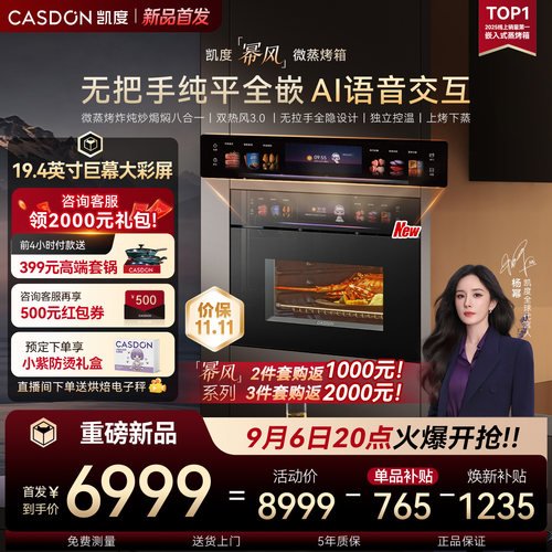 2026新品凯度幂风无把手微蒸烤
