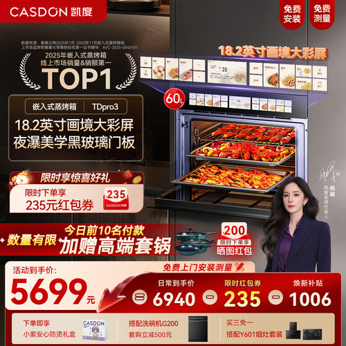 凯度TDPro3蒸烤一体机双热风