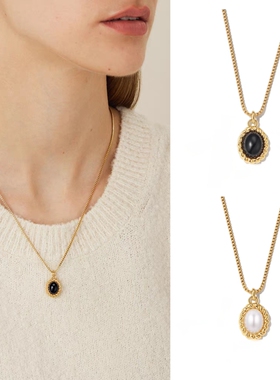 明星同款黑玛瑙高级感高级感项链