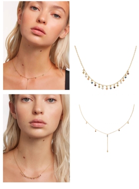 彩色宝石西班牙纯银金色十字链