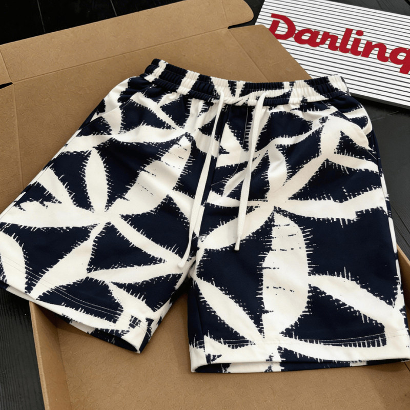 夏季休闲花短裤男女款2026新款夏威夷沙滩运动宽松百搭五分裤子