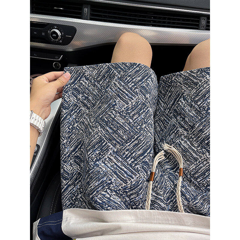 民族风复古短裤男款夏季潮牌五分裤宽松大码休闲中裤休息运动裤