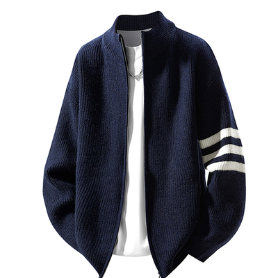 开衫毛衣外套男宽松美式复古帅气
