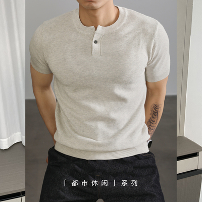 美式复古短袖T恤男潮牌宽松帅气
