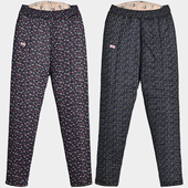 冬季 中老年棉裤 女高腰加厚加肥内穿驼绒松紧腰中年妈妈直筒保暖裤