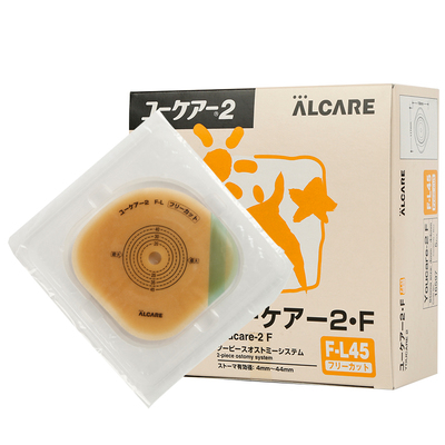 日本爱乐康16597两件式造口底盘F45需配16622假肛门造瘘袋一盒5个