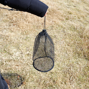 谷麦钓法速干鱼护野钓专用小型涂胶渔护折叠束口网兜溪流口袋鱼护