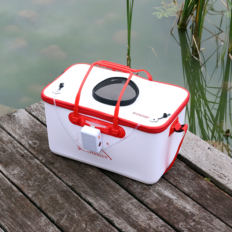 加厚不可折叠鱼桶路亚桶双层硬壳活鱼桶矶钓桶一体成型钓鱼桶鱼箱