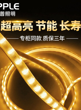 欧普LED灯带 新款贴片灯条灯管 高亮客厅吊顶柜台七彩色霓虹防水
