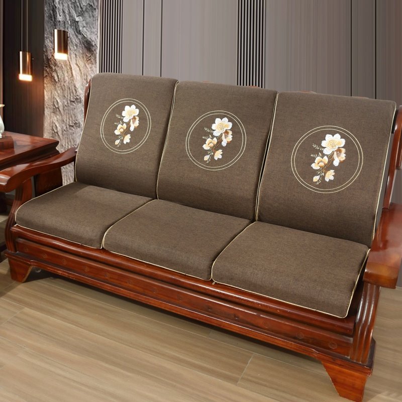 加厚防滑中式实木沙发垫带靠背四季轻奢风高密海绵春秋椅连体坐垫,居家布艺,沙发垫,淘宝优惠券,粉丝福利购,淘宝优惠卷
