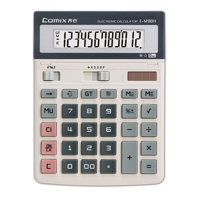 QIXIN C-837C1232|2035|1200H|2135|2735 사무용 계산기 학생용 12비트 컴퓨터