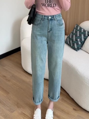 梨型身材牛仔裤2024年新款