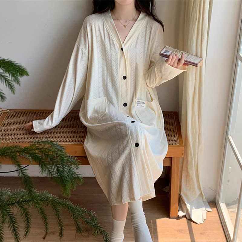 睡裙女春秋款纯棉长袖秋季睡衣