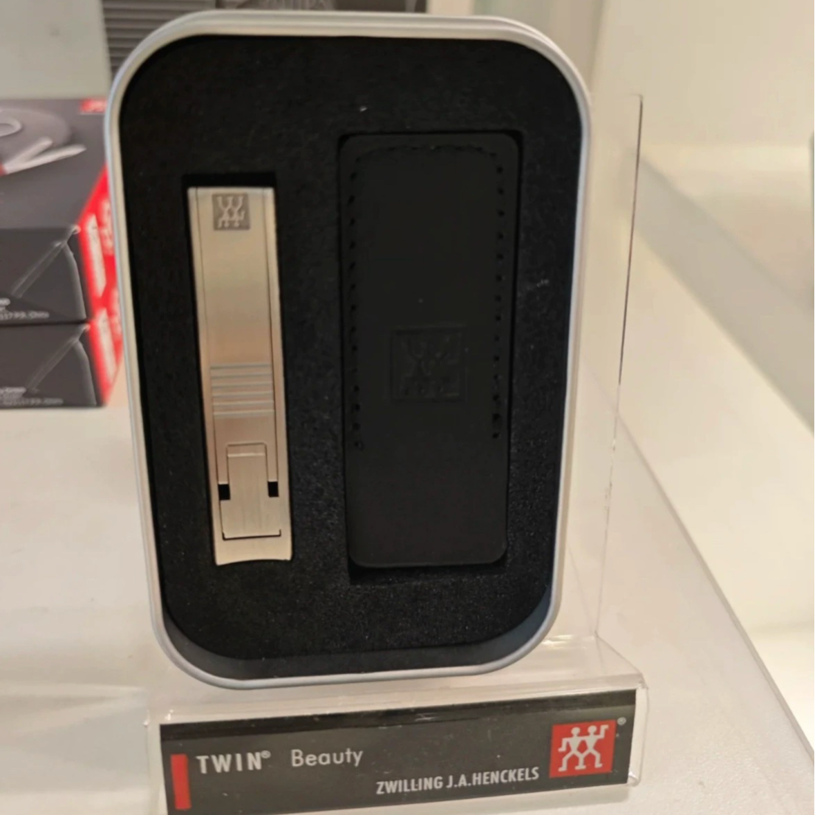 指甲钳指甲刀双立人超薄不锈钢