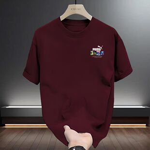 海外折扣潮牌高端欧货短袖 重磅圆领百搭2026夏潮流上衣 T恤男款