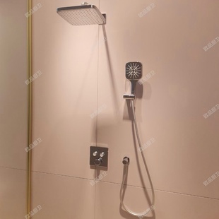 德国GROHE 方形恒温花洒淋浴26687000 高仪天瀑250入墙式 暗装