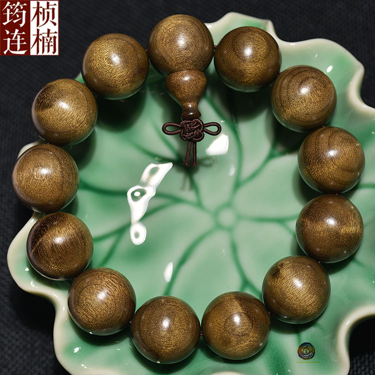 四川手串陰沉木貓眼佛珠