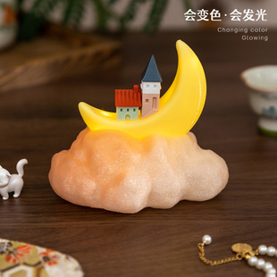 阿楹 迷你护眼节能弱光小夜灯可爱儿童婴儿房卧室睡眠灯治愈台灯