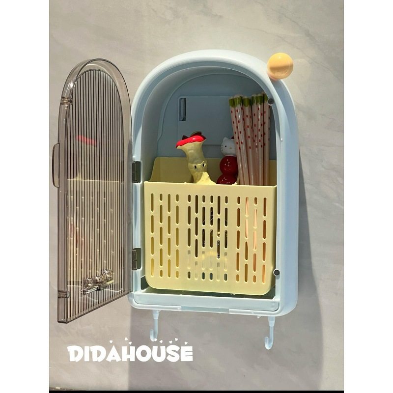 多巴胺筷子笼置物架壁挂式筷勺收纳盒家用沥水架厨房置物架免打孔,厨房/烹饪用具,抹布架/厨房清洁收纳架,淘宝优惠券,粉丝福利购,淘宝优惠卷