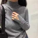 设计感内搭毛衣 女套头百搭修身 2025秋冬新款 半高领羊毛针织打底衫