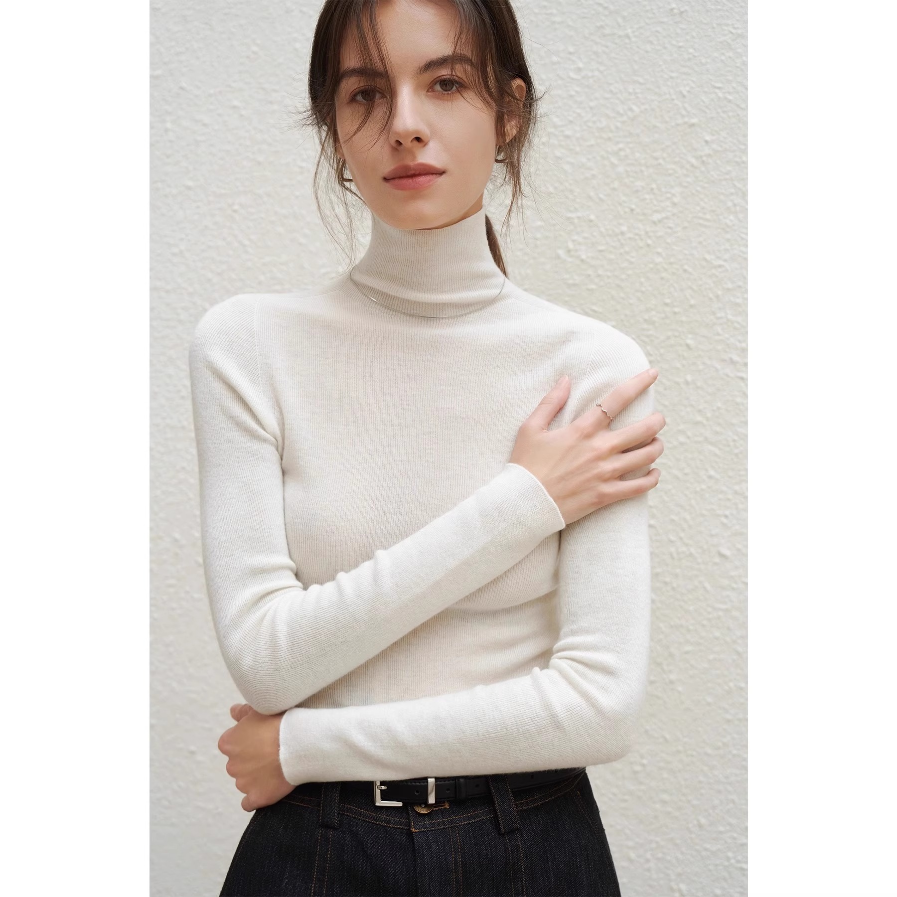 羊毛高领内搭针织打底衫