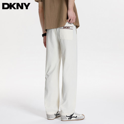 DKNY唐可娜儿松紧腰抽绳休闲裤