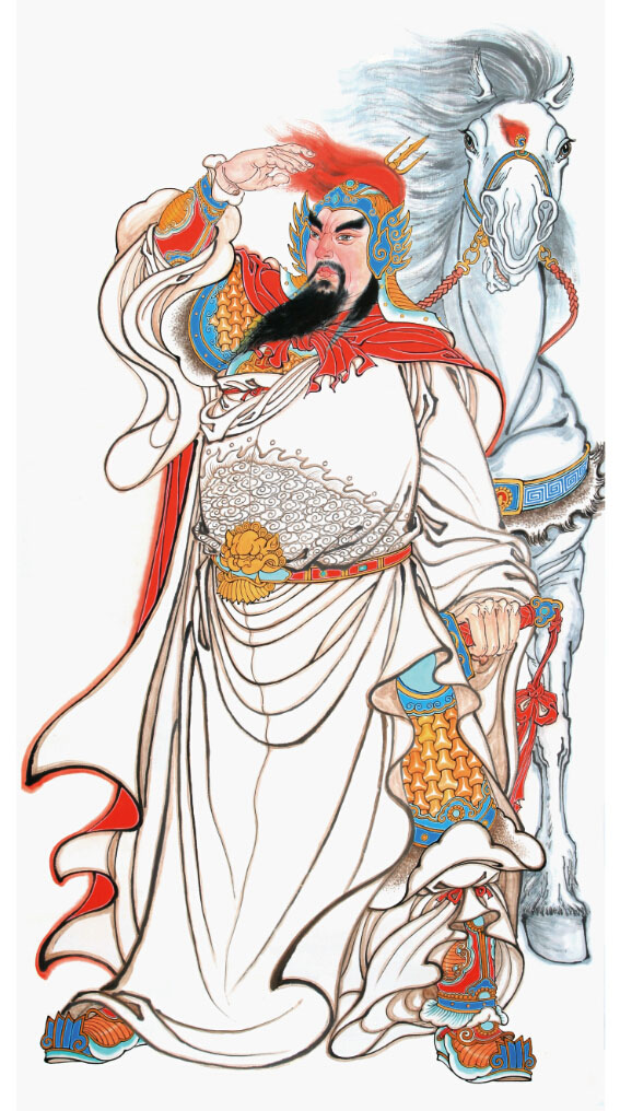 高清精忠报国岳飞画像人物伟人名人装饰画电子版jpg格式图片素材