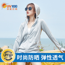 UV100防晒衣女2020新款防紫外线外套长袖薄款户外透气防晒服91068