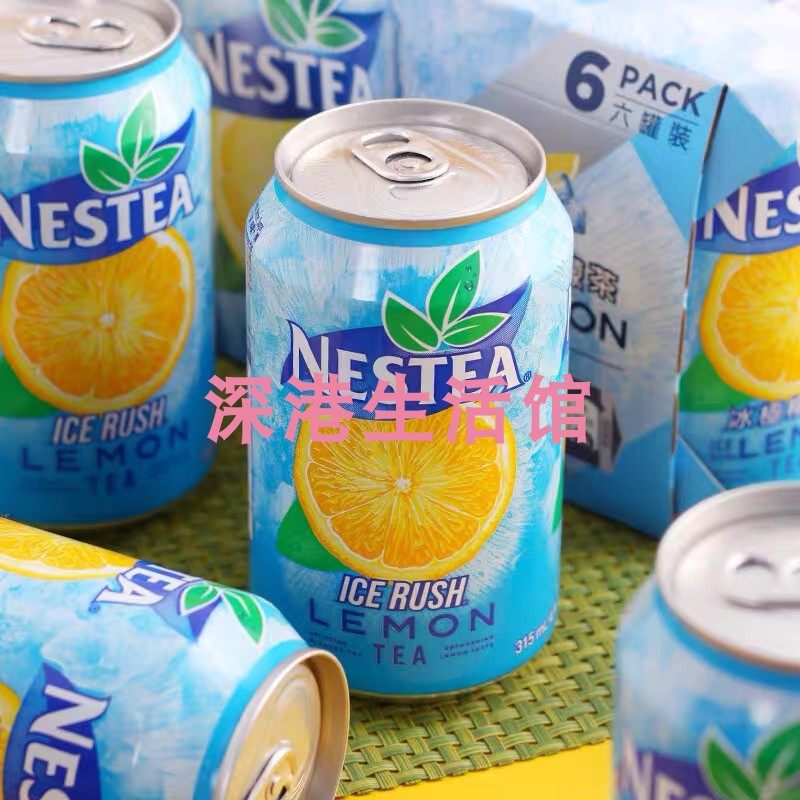 Nestle/雀巢茶品冰极柠檬茶饮料315ml*6罐 酸饮料饮品易拉罐,咖啡/麦片/冲饮,调味茶饮料,淘宝优惠券,粉丝福利购,淘宝优惠卷