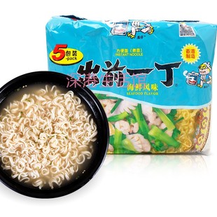 日清Nissin出前一丁海鲜风味100g*5包 即食油炸方便面煮泡面零食
