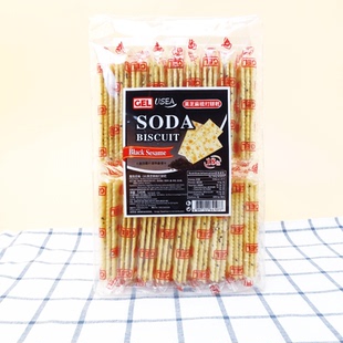 香港GEL黑芝麻梳打饼干SODA苏打饼540g 独立包装零食饼干