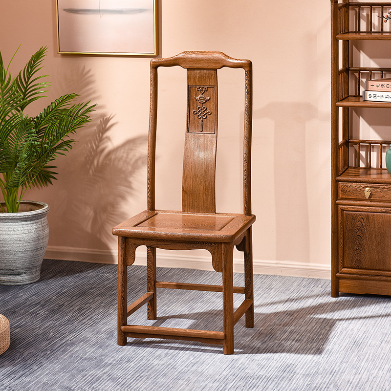 鸡翅木中式仿古休闲风餐厅椅子