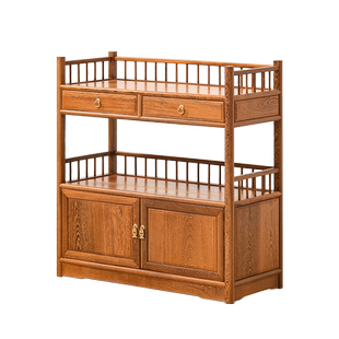 鸡翅木餐边柜中式置物柜餐厅全实木收纳柜储物柜红木边柜角柜原木