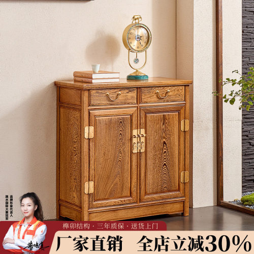 宋韵红木家具非洲鸡翅木二联橱