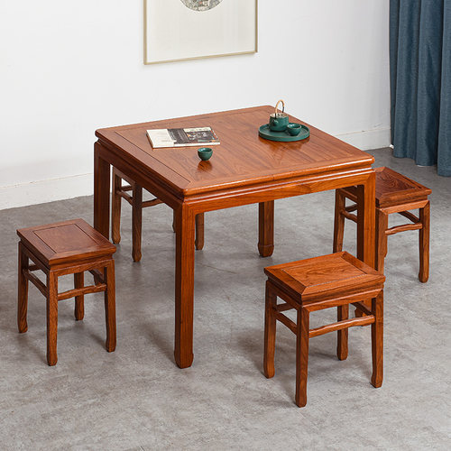 红木八仙桌中式正方形家用刺猬