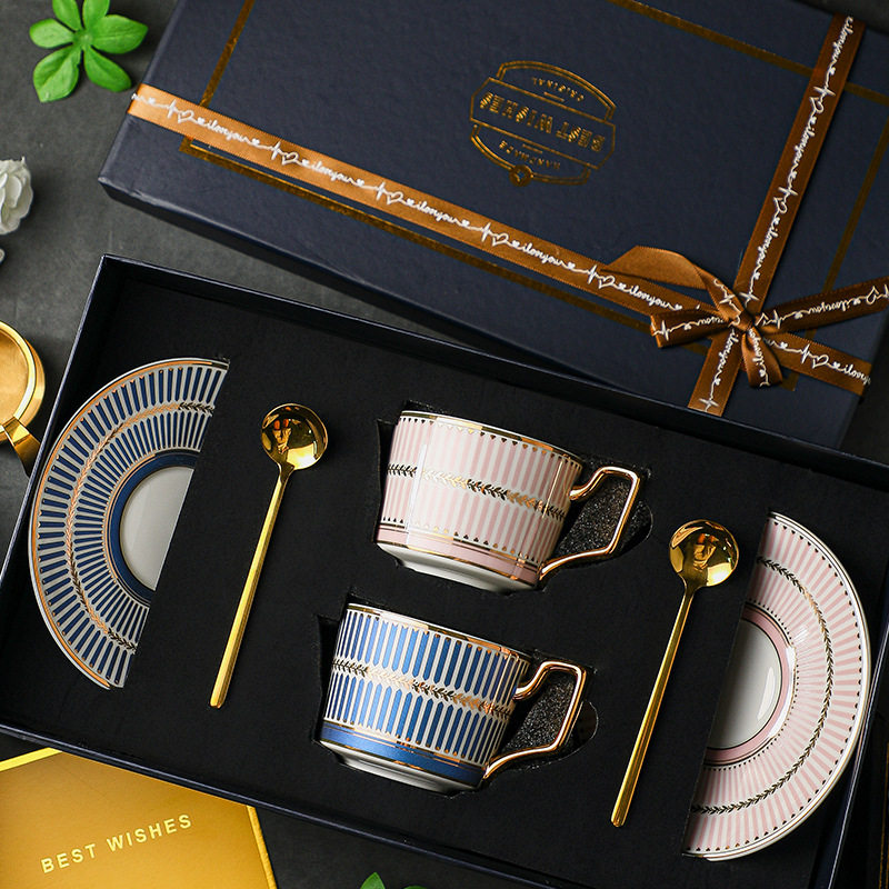 咖啡杯女士个人专用杯子水杯套装高档精致下午茶高级感轻奢礼盒装