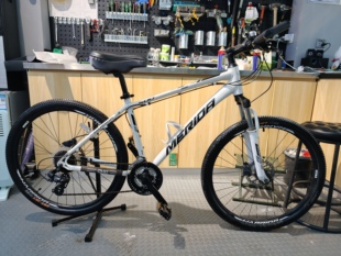 二手美利达勇士500油压山地车铝合金车架通勤自行车入门学生车