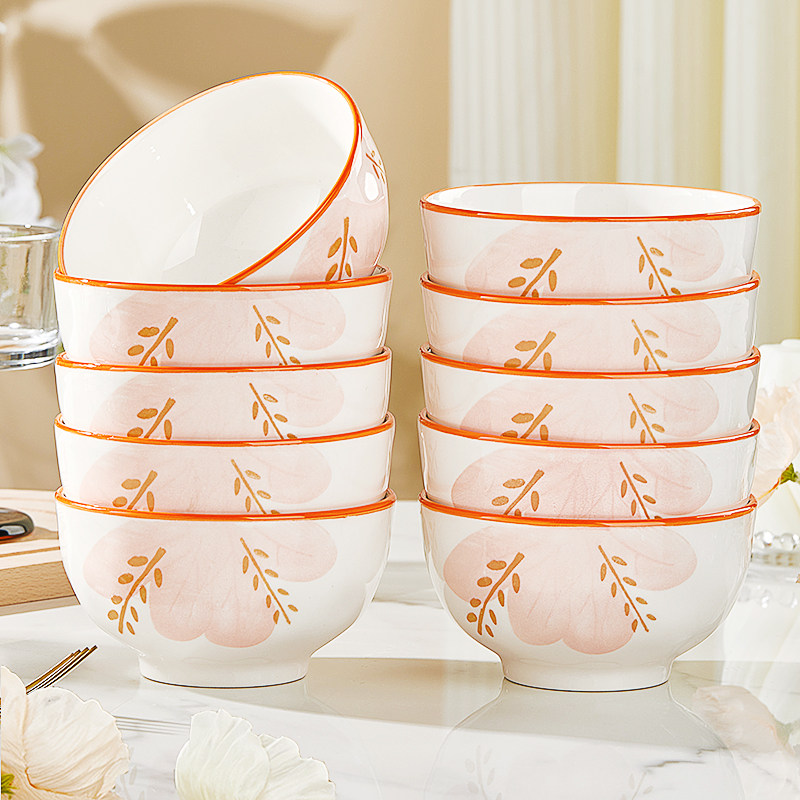 家用2025新款釉下彩陶瓷饭碗好看