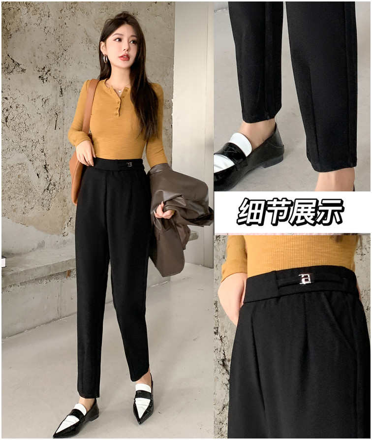 起点终点6333秋季大码小脚铅笔裤