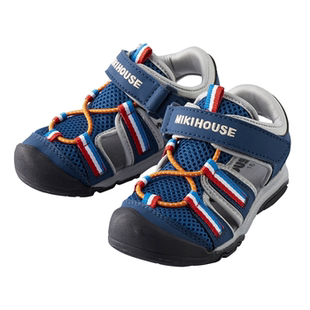 日本本土购入 mikihouse学步鞋凉鞋婴幼儿童宝宝包头网面透气鞋子