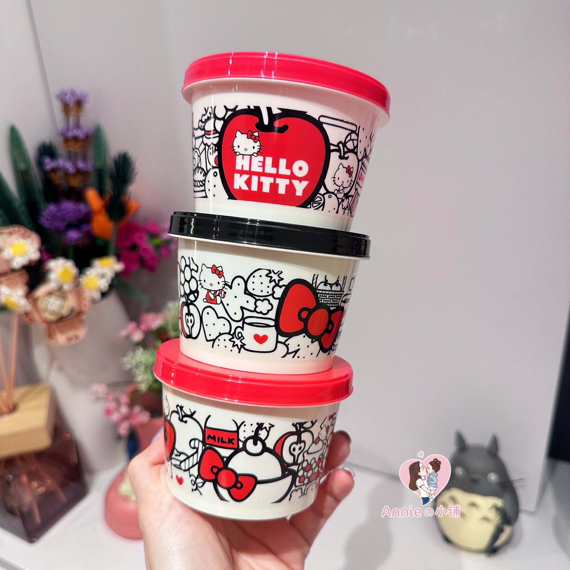 skater可连接透明圆形食物保鲜盒