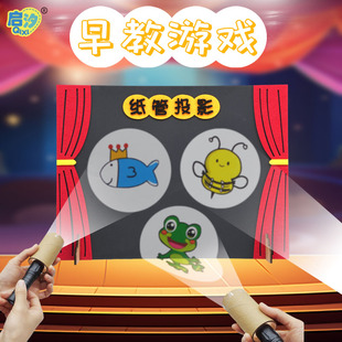 幼儿园区角自制材料科学区儿童手工投影玩具早教光影剧场小班中班