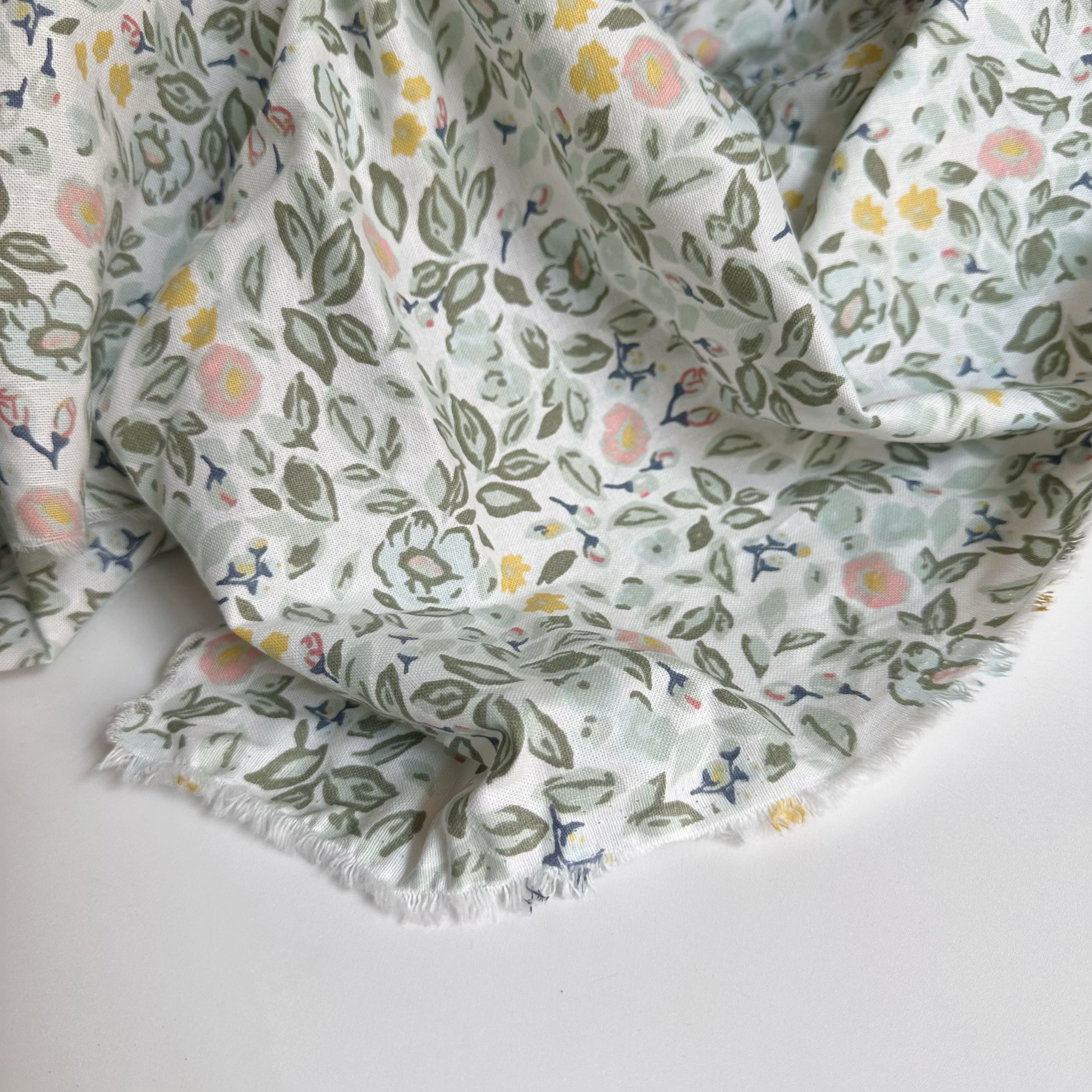 优质麻棉编织纹感 绿色田园风格布料 面料厚度中型 衬衣裙子包包