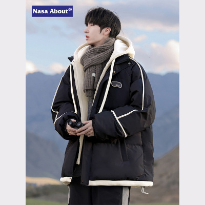 NASA冬季新款加厚复古棉衣