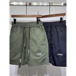 夏季 冰丝薄款 休闲五分裤 短裤 子男 宽松美式 男款 中裤 机能风工装 大码