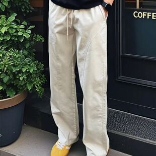 2026年春夏季新款美式斜切冲锋裤男女工装弯刀裤宽松直筒休闲户外