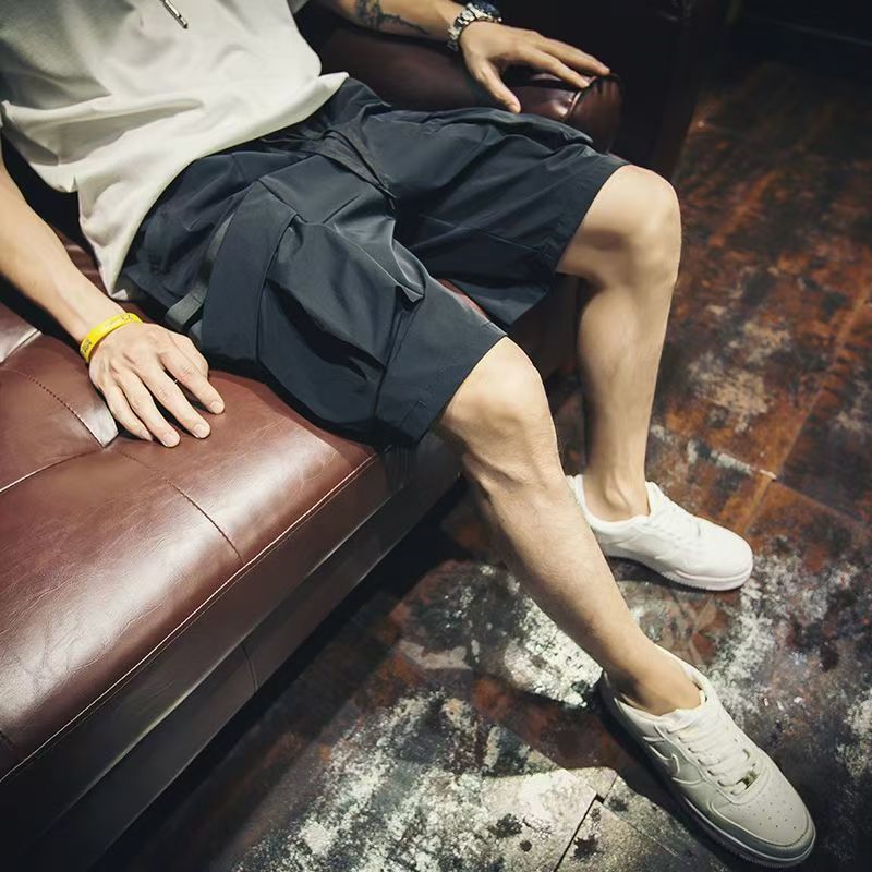 宽松户外机能风新款大口袋街拍夏季2026年男士工装短裤通勤