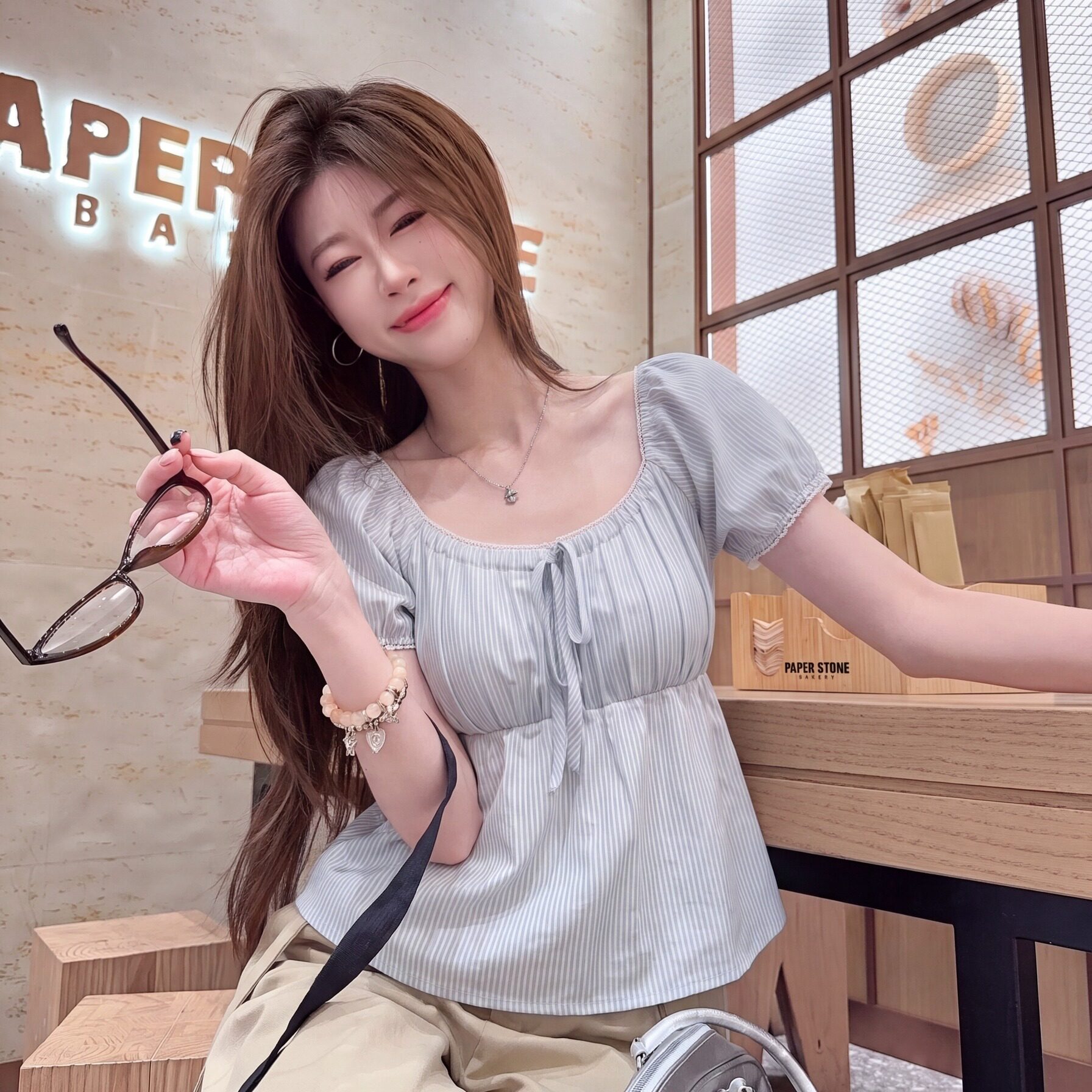 月朵依大码女装短袖衬衫上衣夏季