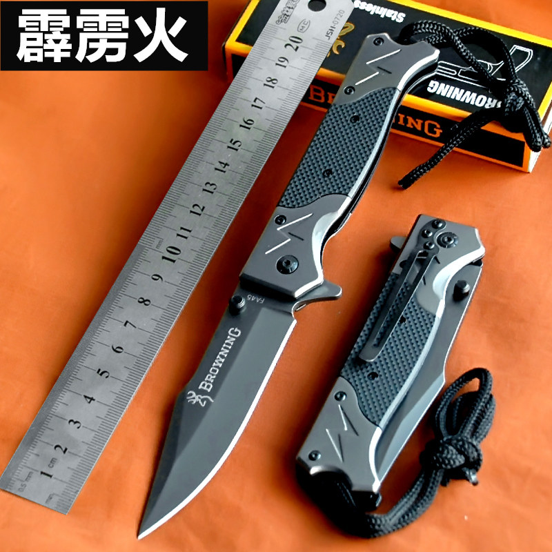 吹毛断发刀防身瑞士军官方旗舰店士兵刀随身特种兵短刀小刀折叠刀