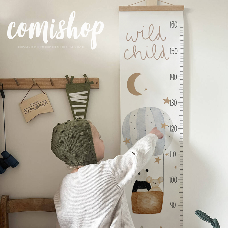 北欧出口儿童布料身高测量挂尺